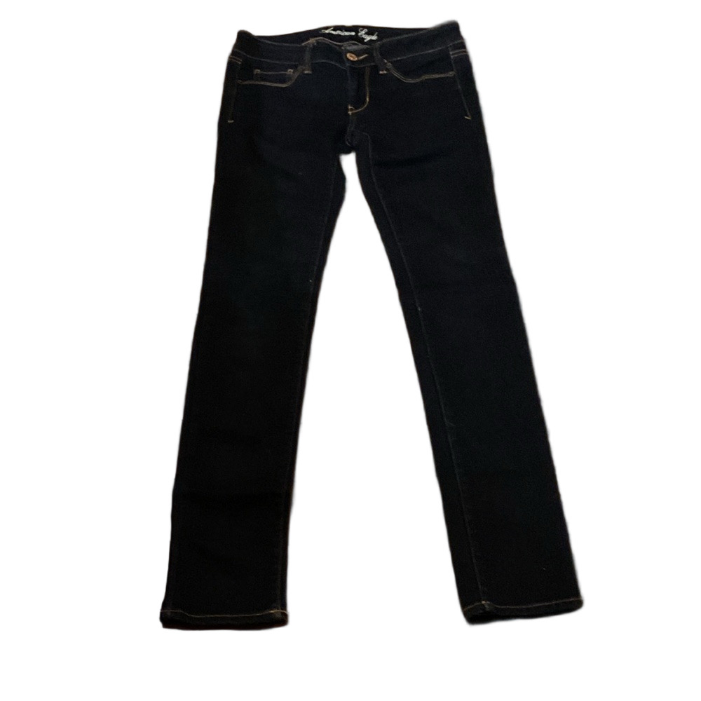 American Eagle Outfitters Women's Dark Blue Skinny Jeans